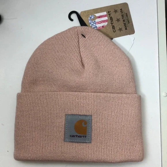 - WOMANS ROSE✖️NEW STOCK ⭐️CARHARTT hat beanie *NWT* - Picture 2 of 5